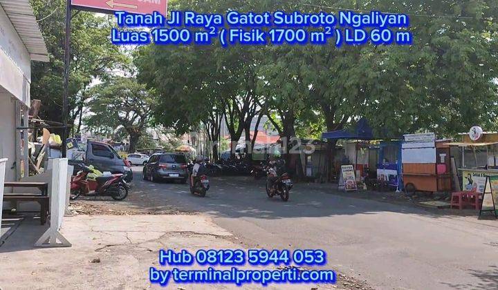 Tanah Dijual Murah SHM Hak Milik Utk Swalayan Jl Raya Gatot Subroto Purwoyoso Ngaliyan Semarang Barat 2