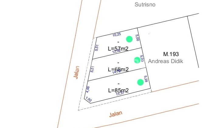 3 Tanah Kavling Dijual SHM Hak Milik Sblh Perum Sang Dipa Mangunharjo Tembalang Semarang Timur
