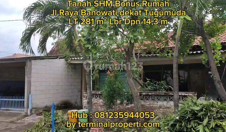 Tanah Dijual Murah SHM Hak Milik Pribadi Jln Raya Banowati Dkt Jend Sudirman Kota Semarang 1