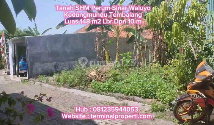 Tanah Dijual Murah SHM Hak Milik Perum Sinar Waluyo Kedungmundu Kec Tembalang Semarang Timur 1