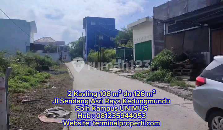 2 Land Plots for Sale with SHM Freehold Ownership, Beside Unimus Campus, Kedungmundu, Tembalang, East Semarang 1