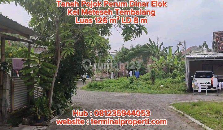 Tanah Dijual ada IMB SHM Hak Milik Pojok Perum Dinar Elok Kel Meteseh Kec Tembalang Semarang Timur Tanah Dijual ada IMB SHM Hak Milik Pojok Perum Dinar Elok Kel Meteseh Kec Tembalang Semarang Timur