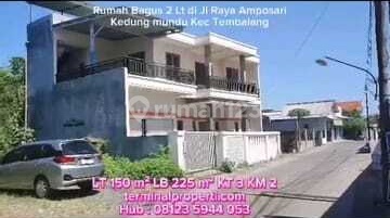 New 2-Story House for Sale with Freehold SHM in Amposari Kedungmundu, Tembalang District, Semarang