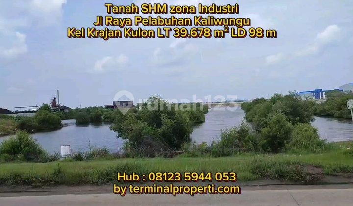 Tanah Dijual SHM Hak Milik Zona Industri di Jl Raya Pelabuhan Krajan Kulon Kaliwungu Kendal
