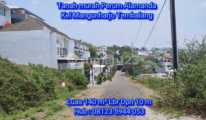 Tanah Dijual Murah View Kota di Perum Alamanda Mangunharjo Tembalang Semarang Timur 2