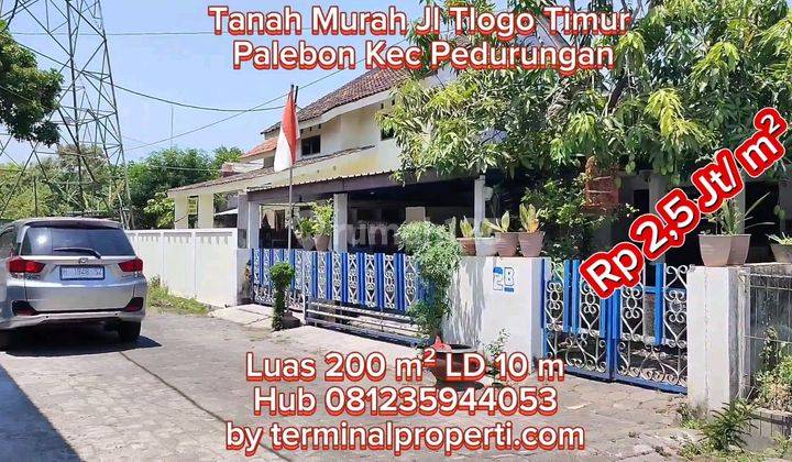 Tanah Dijual Murah SHM Hak Milik di Tlogo Timur Dkt Sukarno Hatta Palebon Pedurungan Semarang Timur 2