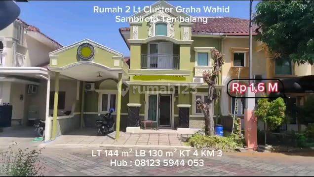Rumah Dijual 2 Lt SHM Hak Milik di Perum Graha Wahid Cluster Kel Sambiroto kec Tembalang Semarang 2