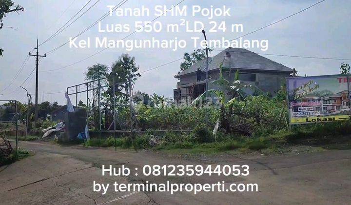 Tanah Dijual Murah Pojok Jl Raya Mangunharjo Undip Tembalang Kota Semarang 1