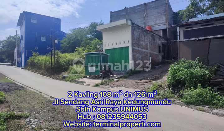 2 Land Plots for Sale, Freehold Title (SHM), Next to Unimus Campus, Kedungmundu, Tembalang, East Semarang 1