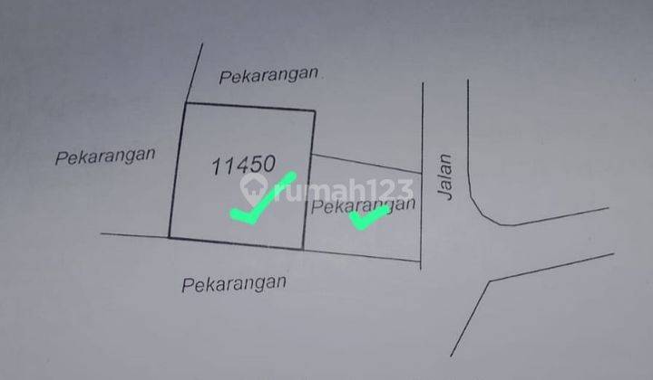 Tanah SHM Pekarangan di Jalan Kaliurang Km 12 Lingkungan Bisnis 2