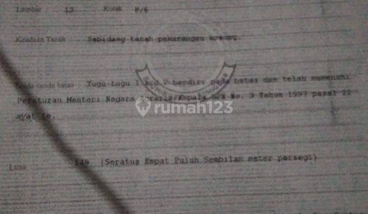 Tanah 3 Jutaan Luasan Kecil di Jalan Sambisari Dekat Soto Bathok 2