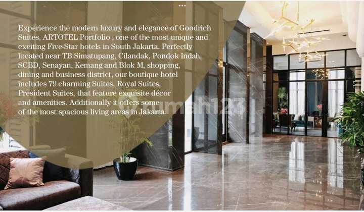 For Sale 5-Star Hotel Goodrich Suites South Jakarta 2