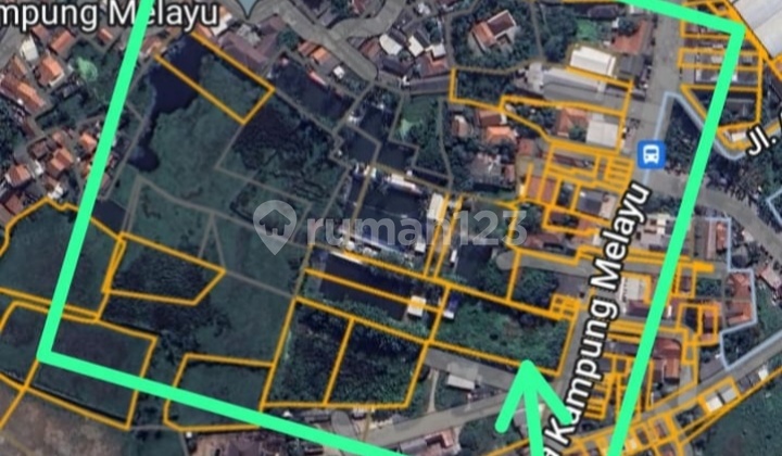 Dijual Tanah Seberang Komplek Garuda Kampung Melayu Teluk Naga