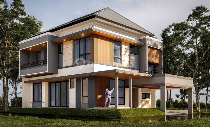 Rumah Baru Design Modern Tropical Di Cluster Icon Cosmo Bsd 1