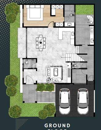 Rumah Baru Design Modern Tropical Di Cluster Icon Cosmo Bsd 2