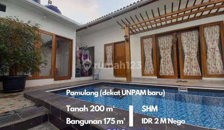 Rumah Bagus Murah, Private Kolam Renang. Dalam Komplek Dekat Kampus Unpam 2 1