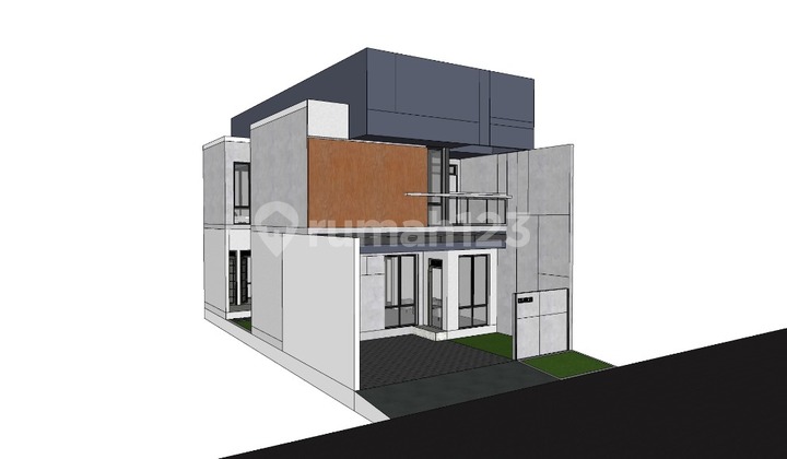 For Sale New House, 2-Story Modern Industrial House in Villa Melati Mas 2