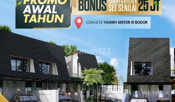 Townhouse Taman Yasmin Kota Bogor Harga Promo Surat SHM 1