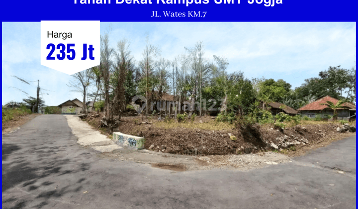 Tanah Dekat Kampus Umy Jogja, Jalan Wates Km.7 SHM Ready 1