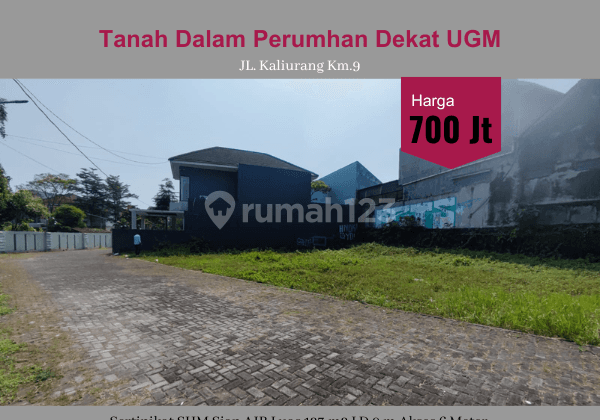 Tanah Dalam Perumahan Jalan Kaliurang Km.9 SHM Ready Per Unit 1