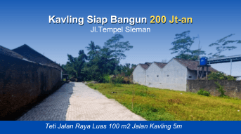 Tanah Strategis Tepi Jalan Utama, Jalan Kavling 5 Meter 1