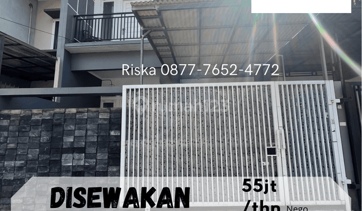 Termurah Rumah Disewakan 2 Lantai Di Larangan Nempel Komplek Dki 1
