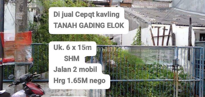 Tanah Kavling 90 m² SHM - Sertifikat Hak Milik di Gading Elok Timur, Kelapa Gading 1