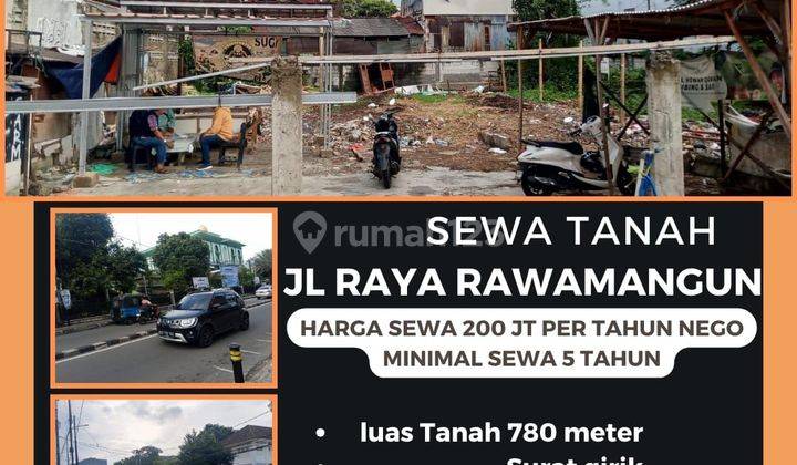 LAHAN Tanah 780 m² di JL Raya Rawamangun depan Al Azhar 1