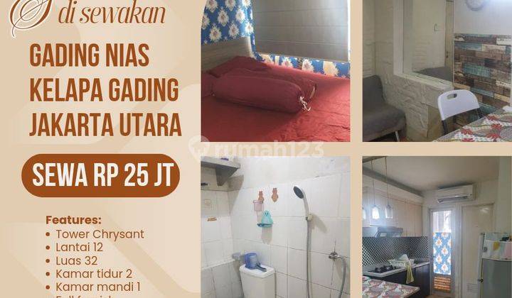 Apartemen Gading Nias 2 Kamar Tidur Bagus Furnished 1