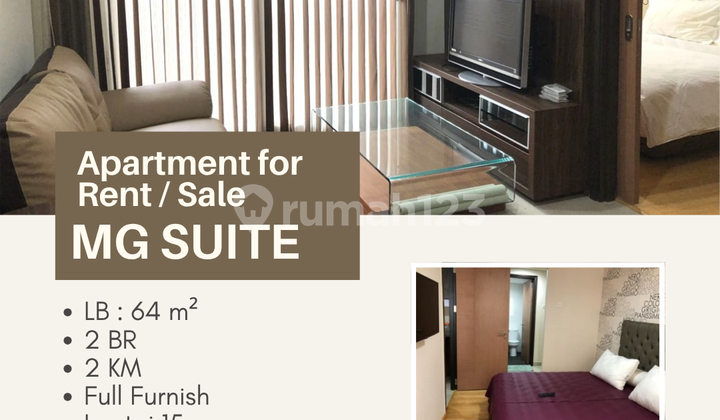 For Sale Apartment Mg Suite 15th Floor Type 2 BR Furnished