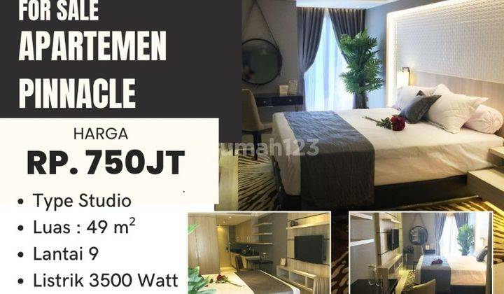 DIJUAL APARTEMEN PINNACLE LT 9 FURNISHED TYPE STUDIO 1