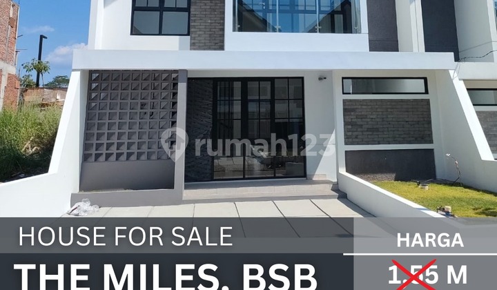 Dijual Rumah Minimalis 2 LT The Miles Bsb City