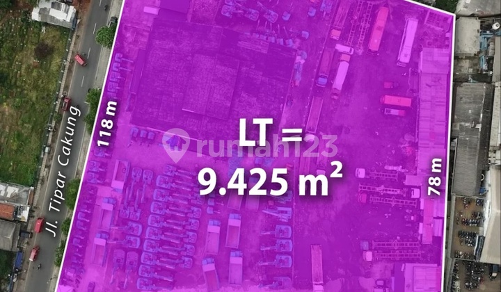 TANAH HOEK KOMERSIAL di Jl RAYA BEKASI, TIPAR CAKUNG, JAKTIM TANAH HOEK KOMERSIAL di Jl RAYA BEKASI, TIPAR CAKUNG, JAKTIM