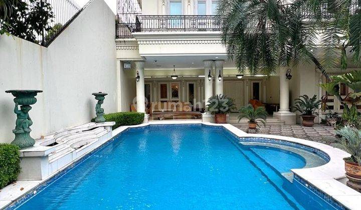 Rumah Luxurious European Classic di Jl Sisingamangaraja, Daha, Kebayoran Baru 1