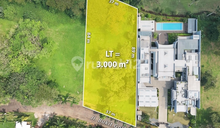 SPACIOUS LAND with GOLF / LAKE VIEW on BUKIT GOLF / BSD Street, TANGSEL