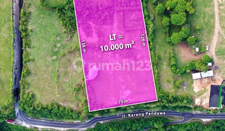 FREEHOLD LAND, CLIFF FRONT, BEACHFRONT at PANDAWA, BADUNG, BALI