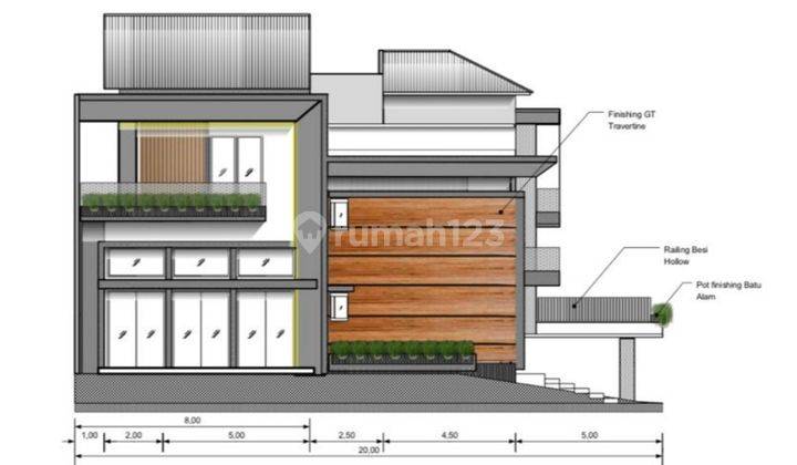 Dijual Rumah Hoek Baru Design Modern Minimalis Di Bsd Eminent 2