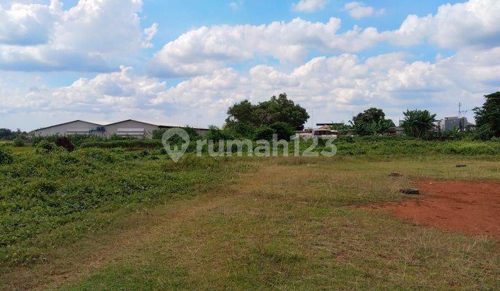 Commercial Zone Land Location by the Roadside in Cibarusah, Cikarang, West Java