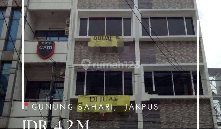 Dijual Murah Ruko Strategis 4 LT di Gunung Sahari baru Renovasi 