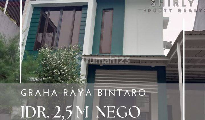 Rumah Murah dan Asri 2 Lantai siap huni di Graha Raya sdh SHM  1