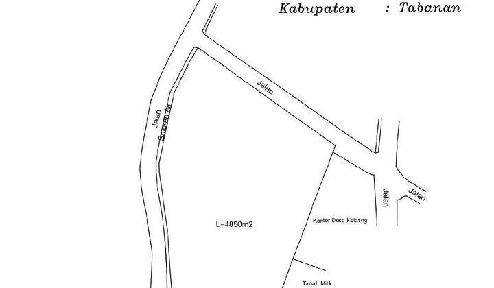 TOP URGENT FOR SALE LAND LOCATION KELATING KERAMBITAN TABANAN 1