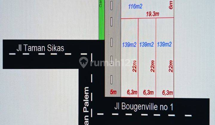 Kavlinv Strategis Murah Bisa Beli 130 Mtr An Atau Borongan Taman Sakura Bandung 2