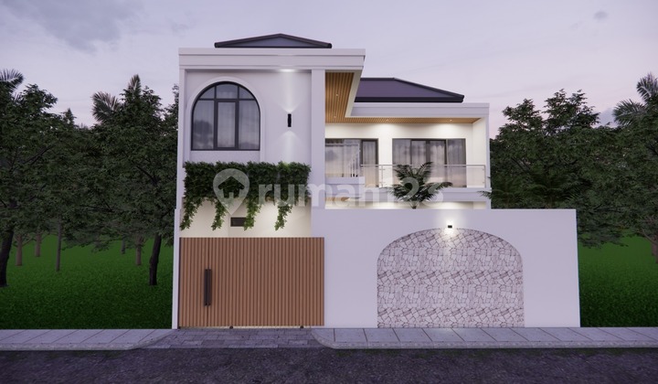 New 3BR Tropical Mediterranean Villa Near Yeh Gangga Beach Bali