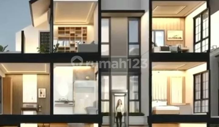 Rumah Mewah 3 Lantai Tepi Danau di Podomoro Park Bandung 2