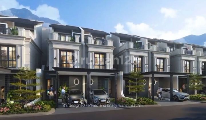 Rumah Mewah 3 Lantai Tepi Danau di Podomoro Park Bandung