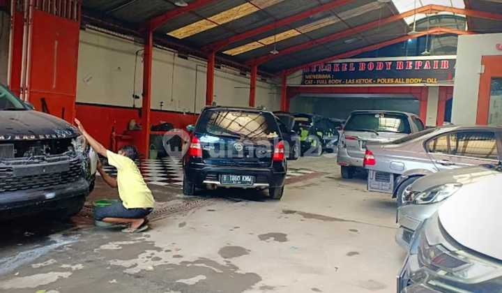 Di Sewakan Gudang Ex. Bengkel Mobil di Jl. Raya Pekayon Jati Asih
