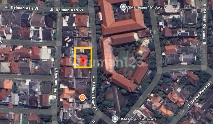 Land in South Jakarta, Kebayoran Lama, Tanah Kusir, with SHM (Certificate of Land Ownership).