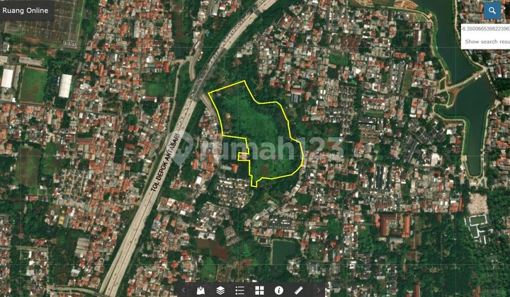 3 Hectares of Land on Krukut Raya Near Toll Gate. Direct Owner!