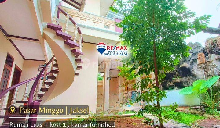 Rumah Luas + Kost 15 Kamar Furnished 10 Menit Ke Stasiun Kalibata 1