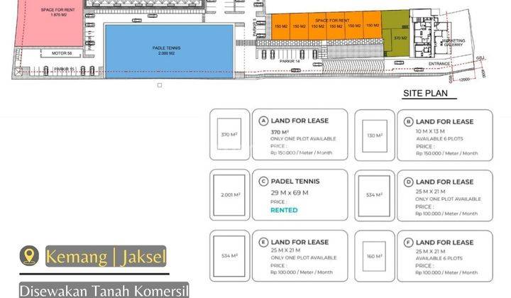 Tanah Komersil Cocok Untuk Supermarket, Retail, Food Beverages